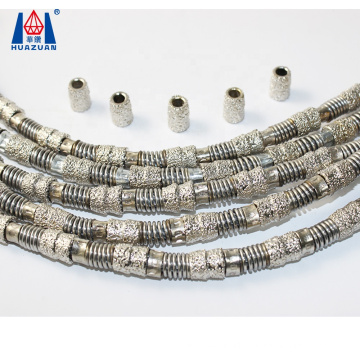 Colorful Diamond Cutting Wire Saw For Cutting Granite Quarry Marble Profiling